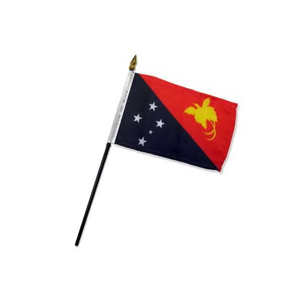 PAPAU NEW GUINEA STICK FLAG 4X6"