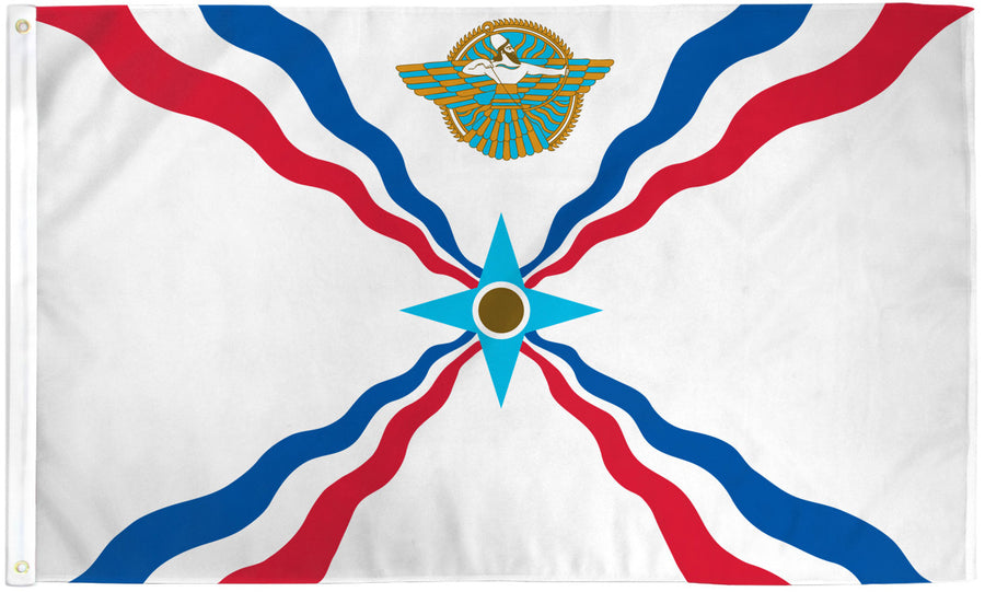 ASSYRIAN FLAG POLY 3X5'
