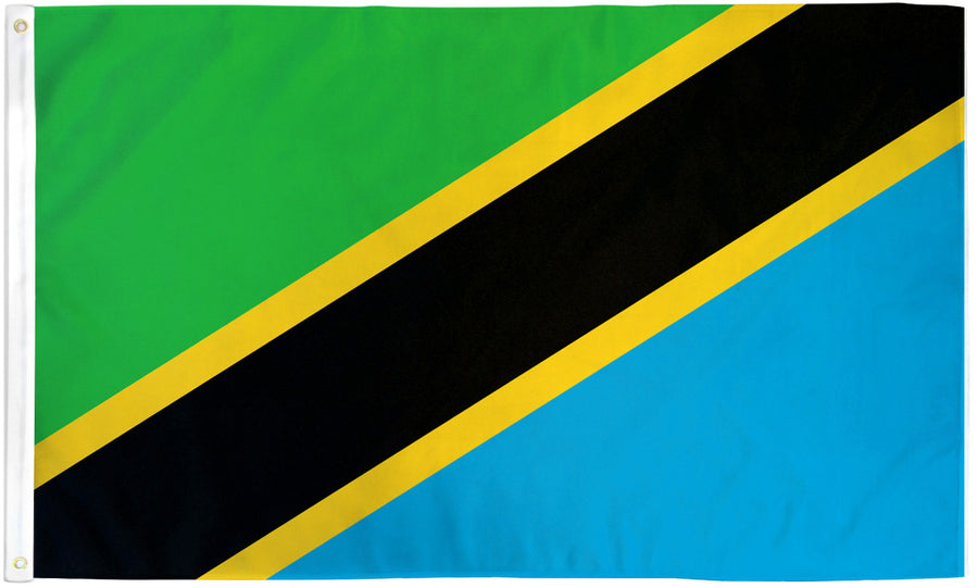 TANZANIA FLAG POLY 3X5'