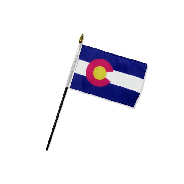 STATE OF COLORADO TABLE TOP FLAG 4X6"
