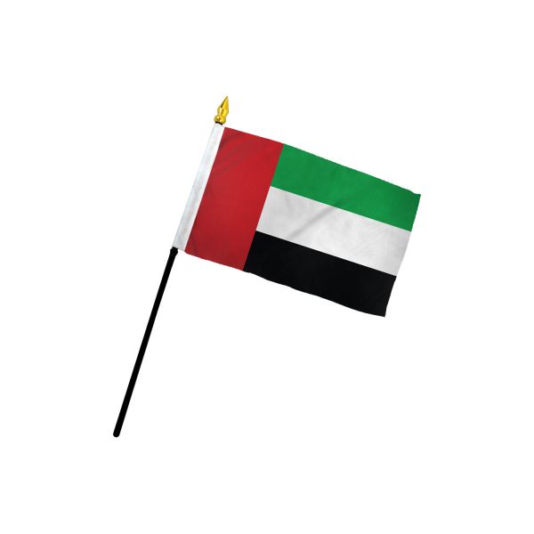 UNITED ARAB EMIRATES STICK FLAG 4X6"