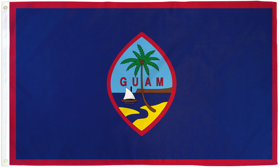 GUAM FLAG POLY 3X5'