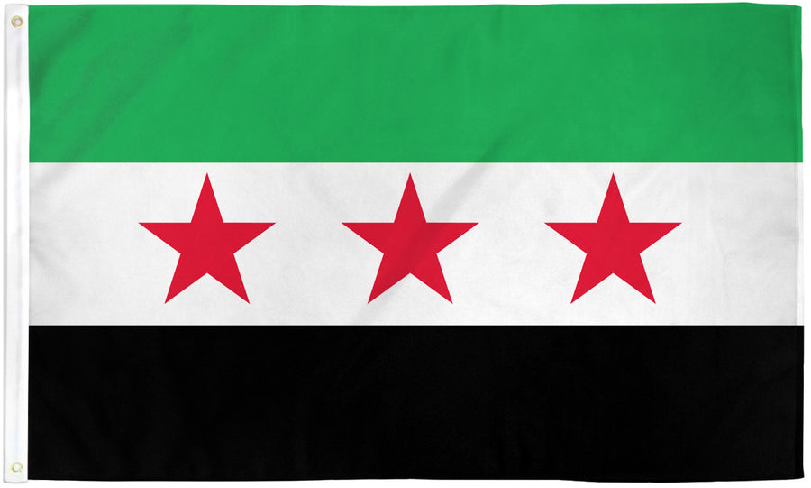 SYRIAN REPUBLIC FLAG POLY 3X5'