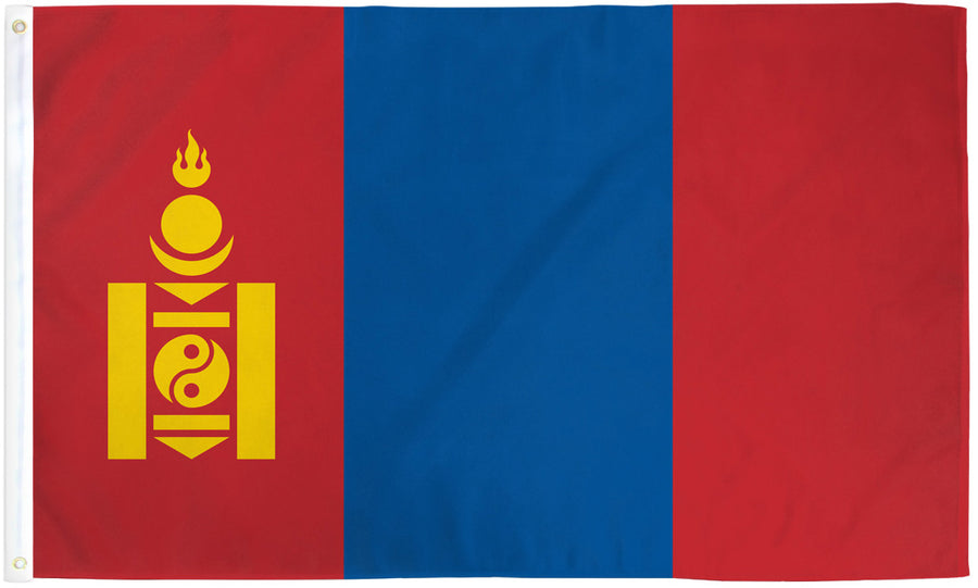 MONGOLIA FLAG POLY 3X5'