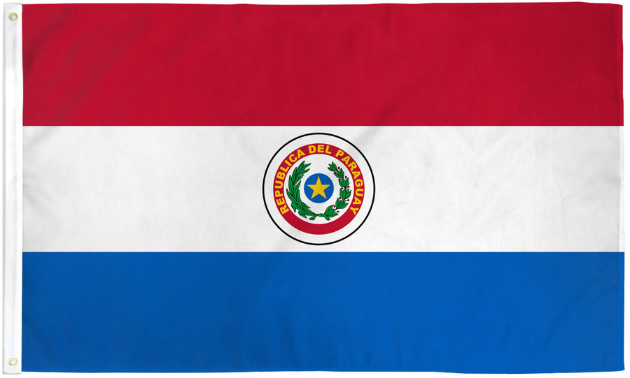 PARAGUAY FLAG POLY 3X5'