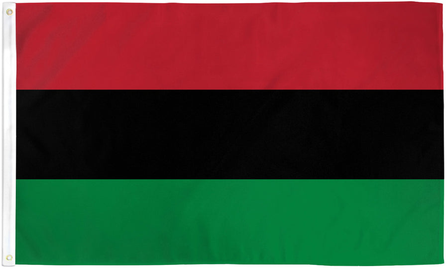 AFRO AMERICAN NYLON FLAG (12x18" - 6X10')