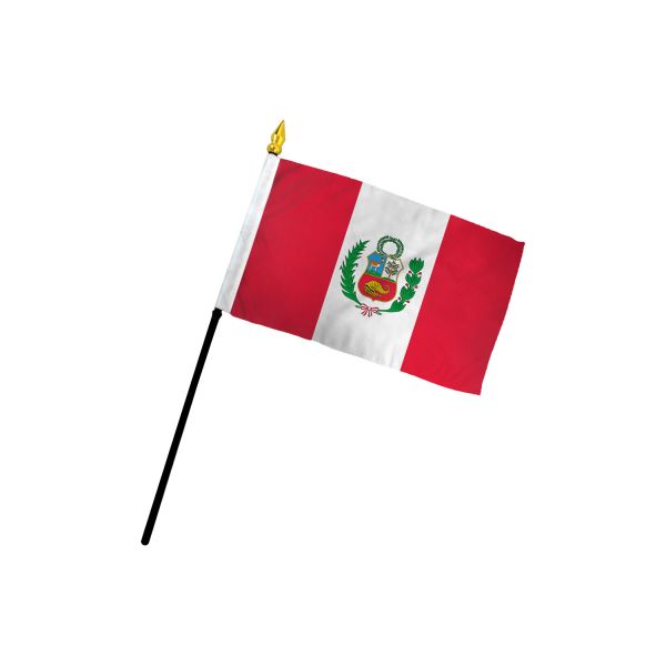 PERU STICK FLAG 4X6"