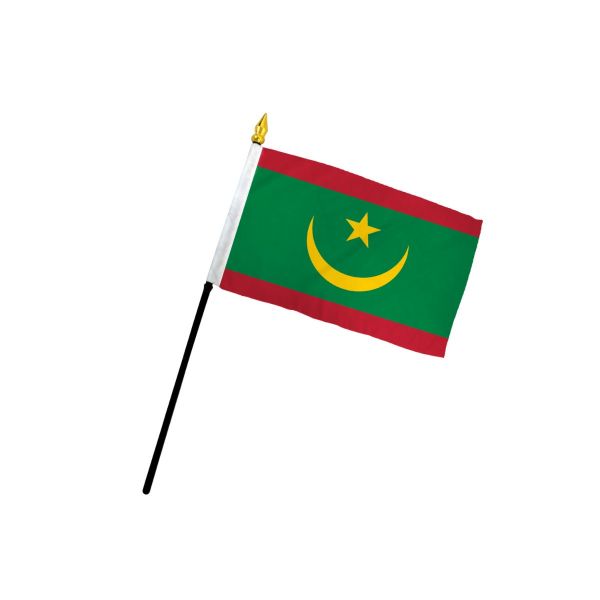MAURITANIA STICK FLAG 4X6"