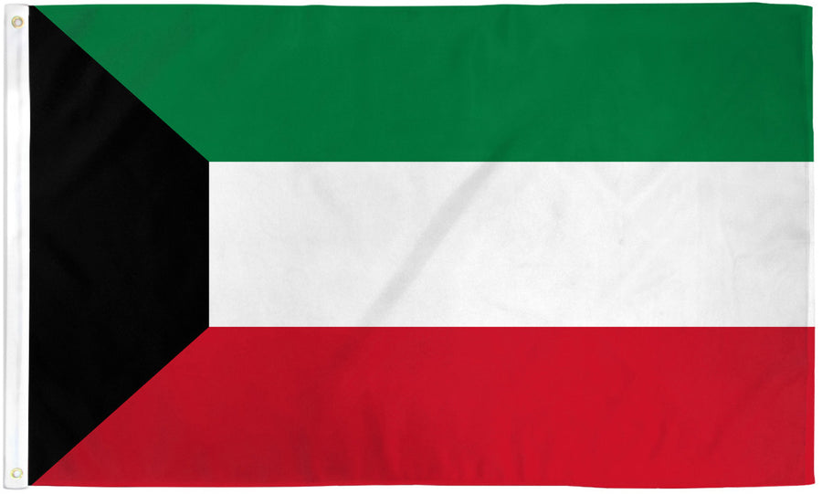 KUWAIT FLAG POLY 3X5'