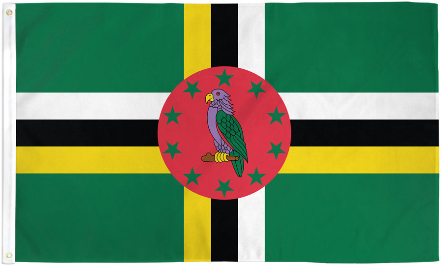 DOMINICA FLAG POLY 3X5'