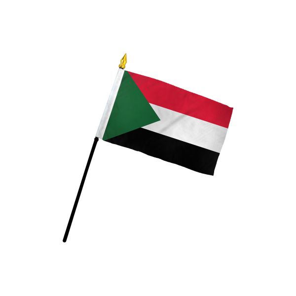 SUDAN STICK FLAG 4X6"