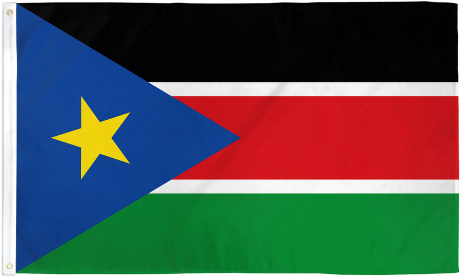 SOUTH SUDAN FLAG POLY 3X5'