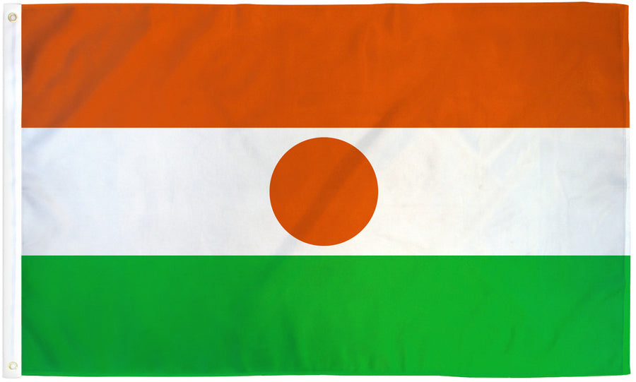 NIGER FLAG POLY 3X5'