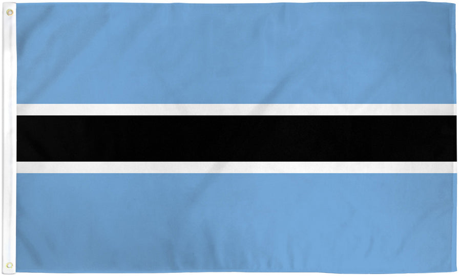 BOTSWANA FLAG POLY 3X5'
