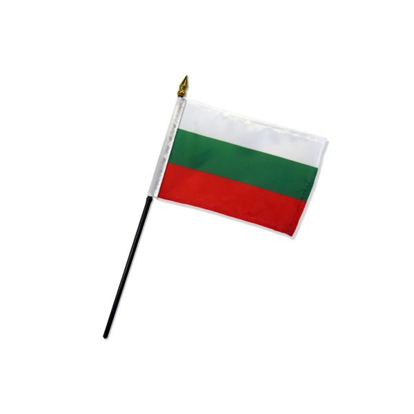 BULGARIA STICK FLAG 4X6"