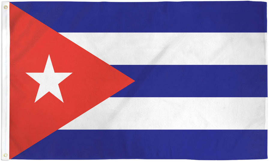 CUBA FLAG POLY 3X5'