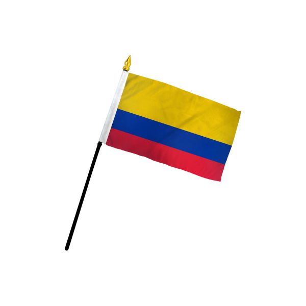 COLOMBIA STICK FLAG 4X6"