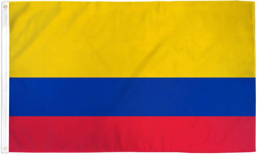 COLOMBIA NYLON FLAG (12X18" - 6X10')