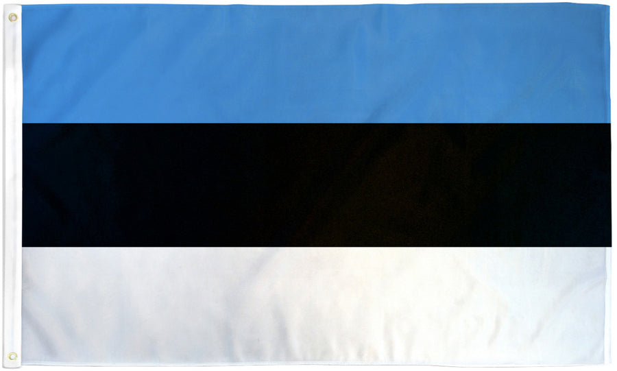 ESTONIA FLAG POLY 3X5'