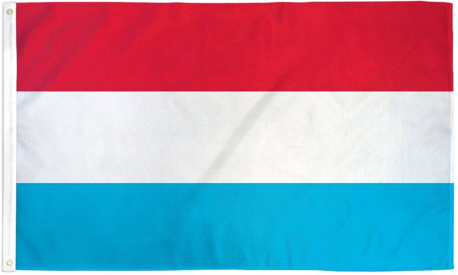LUXEMBOURG FLAG POLY 3X5'