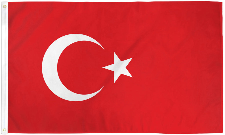 TURKEY FLAG POLY 3X5'