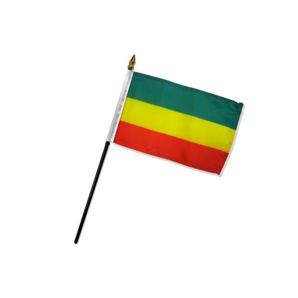 ETHIOPIA STICK FLAG 4X6"
