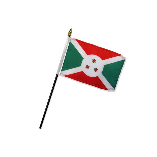 BURUNDI STICK FLAG 4X6"