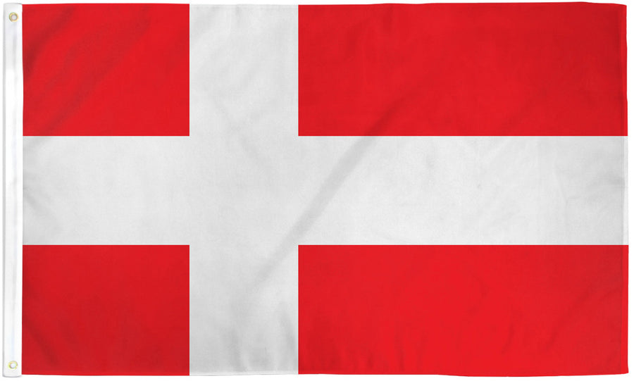 DENMARK FLAG POLY 3X5'