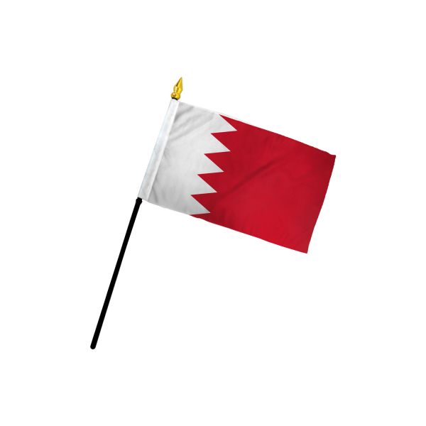 BAHRAIN STICK FLAG 4X6"