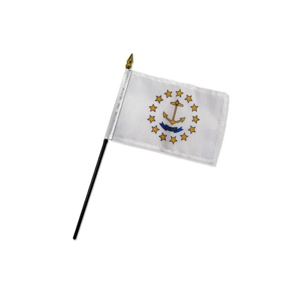 STATE OF RHODE ISLAND TABLE TOP FLAG 4X6"