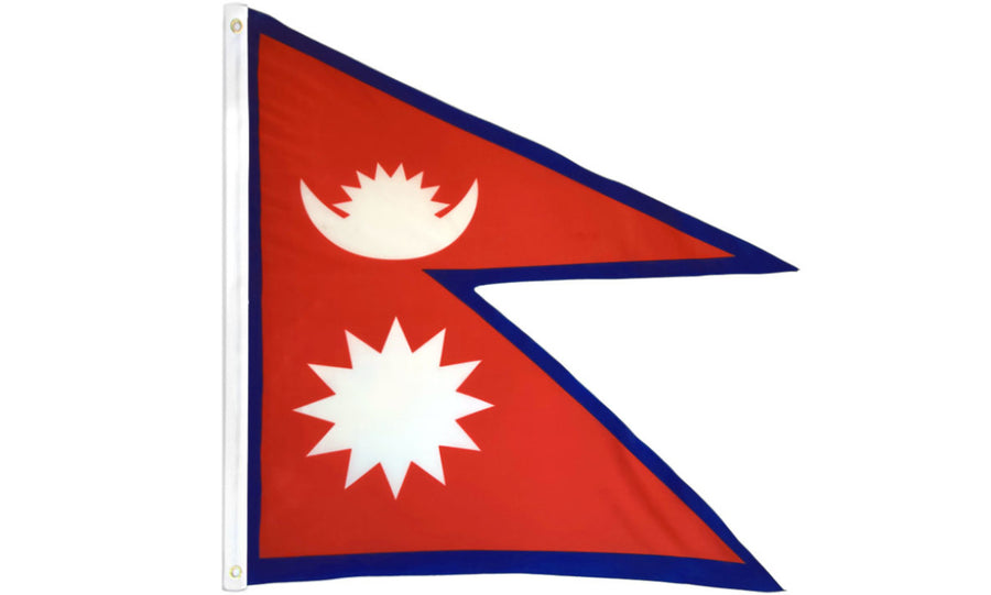 NEPAL FLAG POLY 3X5'