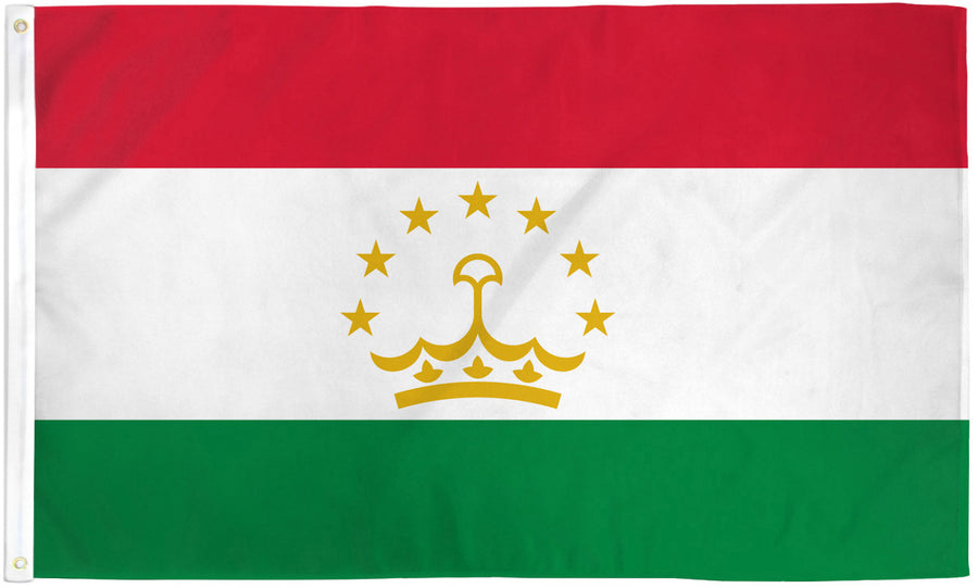 TAJIKISTAN FLAG POLY 3X5'