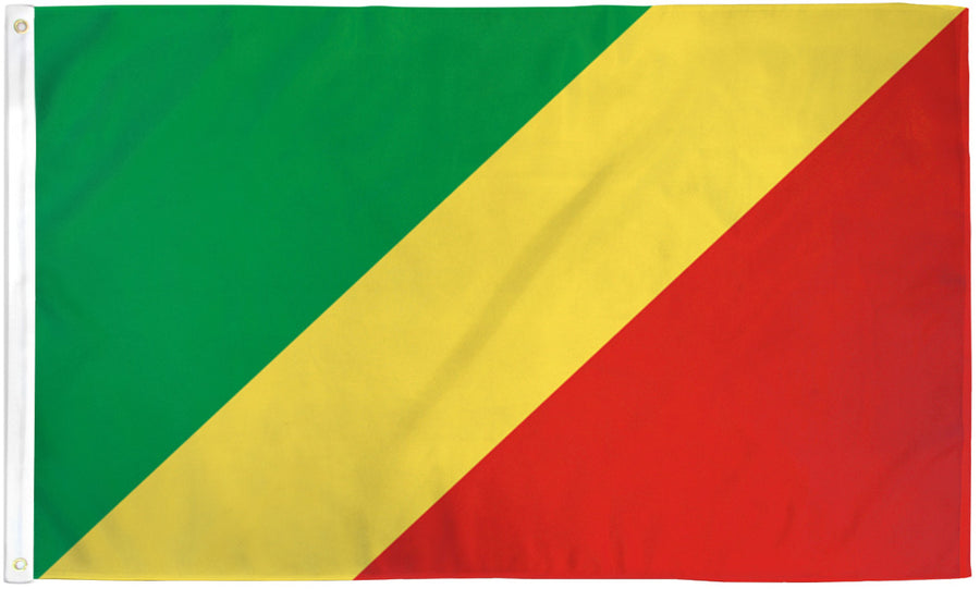 CONGO REPUBLIC FLAG POLY 3X5'