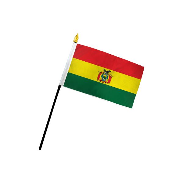 BOLIVIA STICK FLAG 4X6"