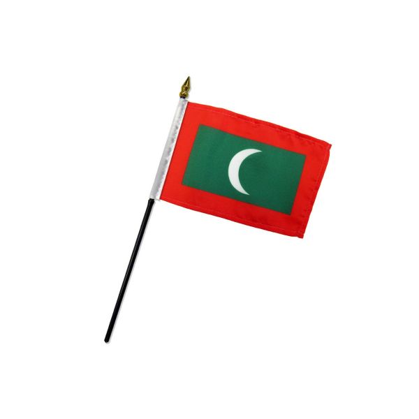 MALDIVES STICK FLAG 4X6"