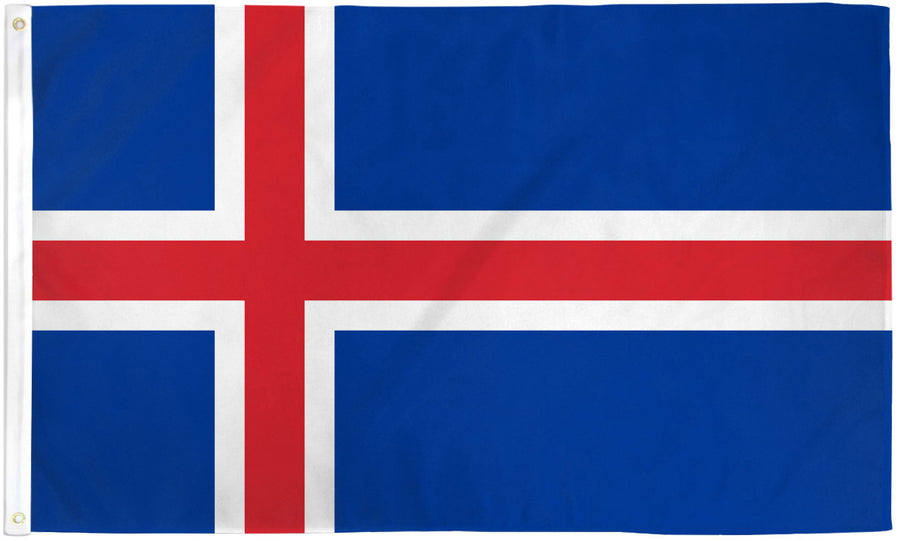 ICELAND FLAG POLY 3X5'