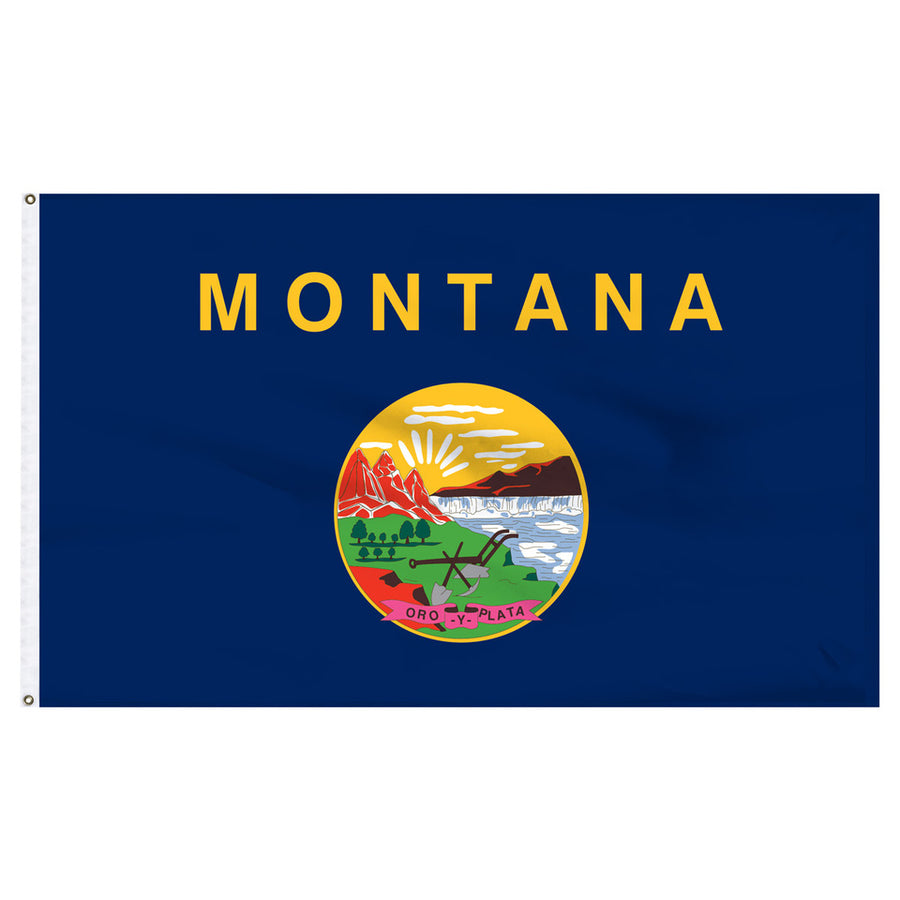 STATE OF MONTANA NYLON FLAG