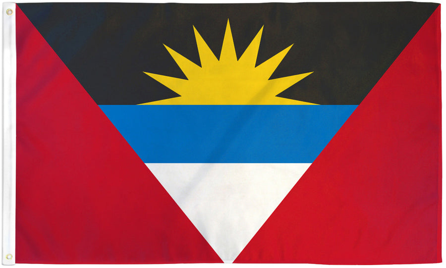 ANTIGUA & BARBUDA FLAG POLY 3X5'