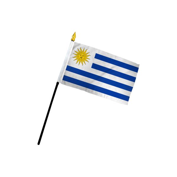 URUGUAY STICK FLAG 4X6"