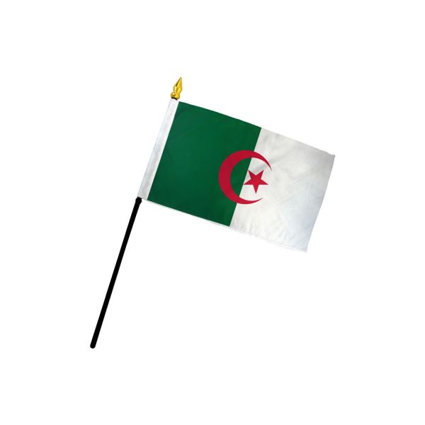 ALGERIA STICK FLAG 4X6"