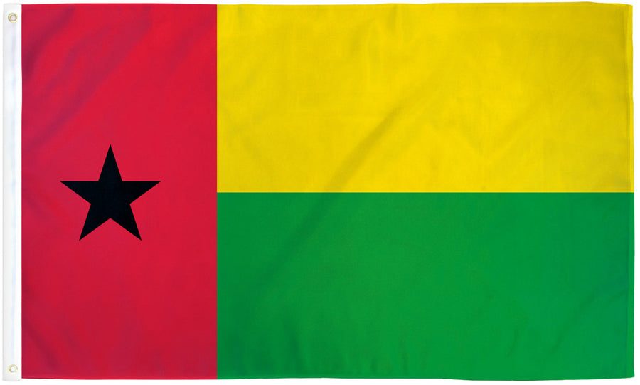 GUINEA-BISSAU FLAG POLY 3X5'