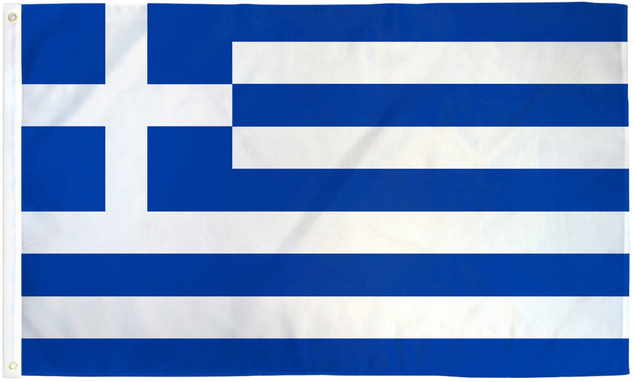 GREECE FLAG POLY 3X5'