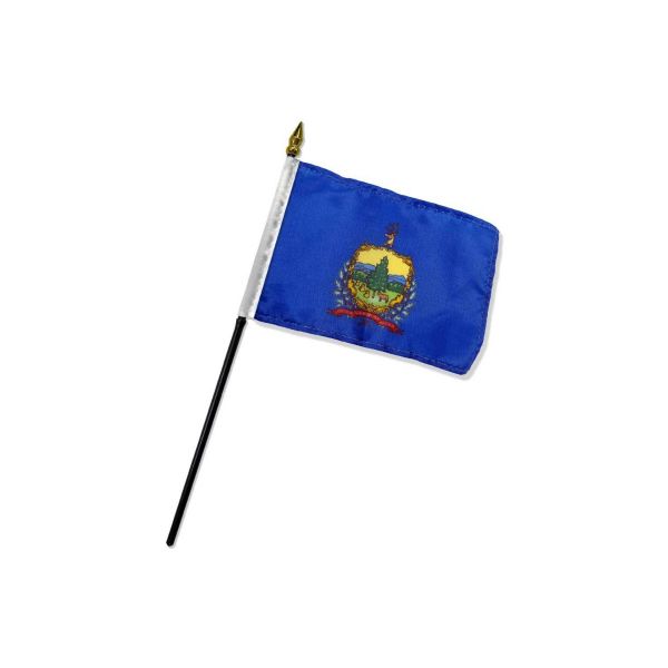 STATE OF VERMONT TABLE TOP FLAG 4X6"