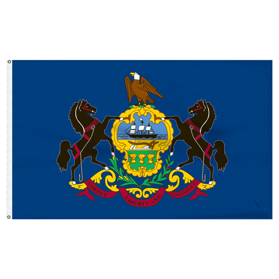 STATE OF PENNSYLVANIA NYLON FLAG