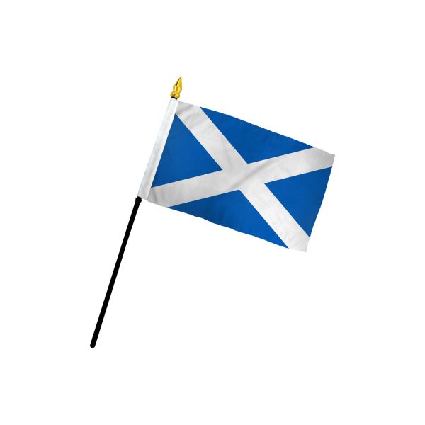 SCOTLAND STICK FLAG 4X6"