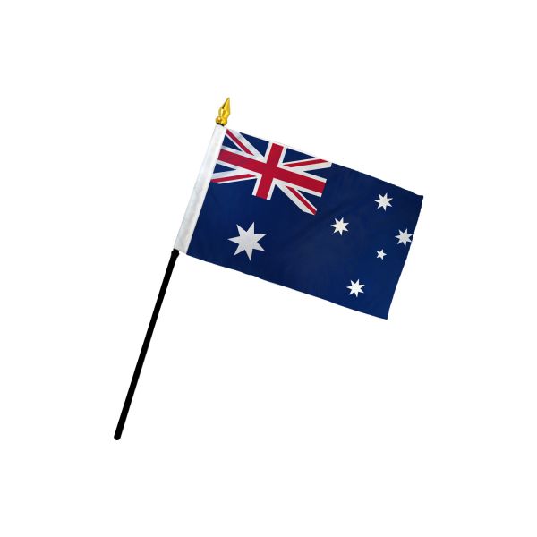 AUSTRALIA STICK FLAG 4X6"