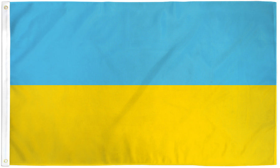 UKRAINE FLAG POLY 3X5'