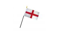 ENGLAND STICK FLAG 4X6"