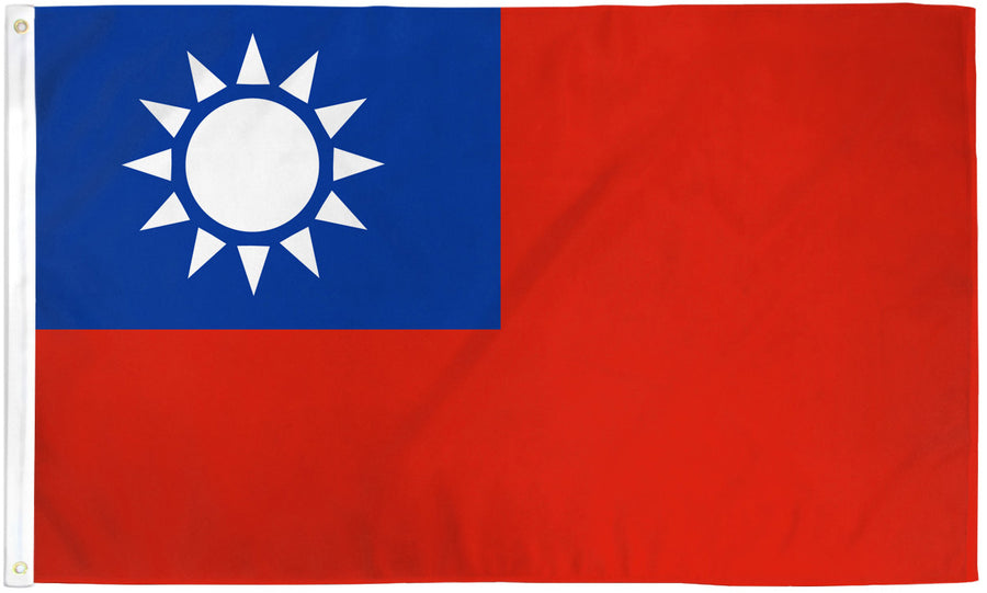 TAIWAN FLAG POLY 3X5'