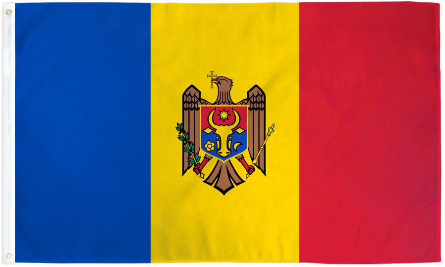 MOLDOVA FLAG POLY 3X5'